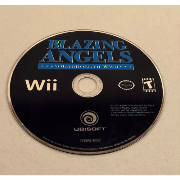 Blazing Angels: Squadrons of WWII (Nintendo Wii, 2007)- Disc Only Tested - Picture 2 of 10